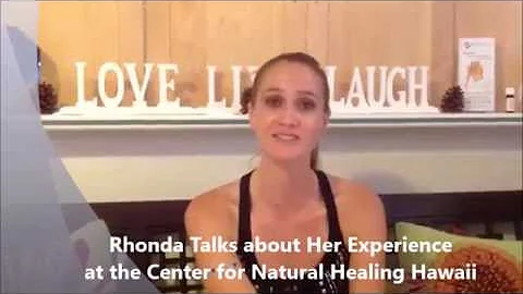Rhonda Talks about the Center for Natural Healing ...