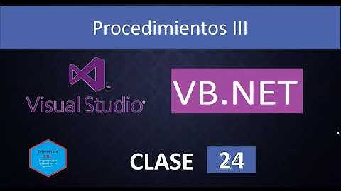 24.Programación en Visual Basic.Net con Visual Studio 2019 || Parámetros por valor y por referencia.