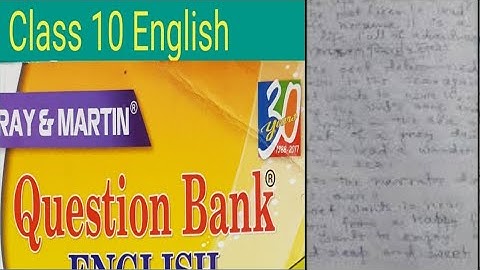 class 10 english mp Board exam/Model activity task and answer