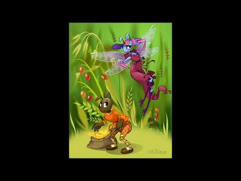 ,,ჭრიჭინა და ჭიანჭველა'' ივანე კრილოვის  (მაია მჭედლიშვილი