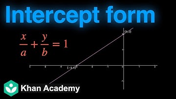 Equation of a line in intercept form | Straight lines | Grade 11 | Math | Khan Academy