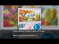 Peach Blossom Garden Pattern DIY Cross Stitch Complete Kits Printed Canvas Embroidery Cotton