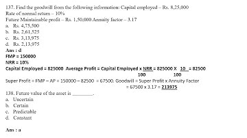MUMBAI UNIVERSITY MCOM SEM IV CORPORATE FINANCIAL ACCOUNTING SOLUTION MCQS PART 6 pptx