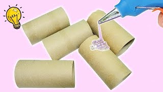 AWESOME CRAFT IDEA USING AN EMPTY TISSUE ROLL|HOW TO RECYCLE TISSUE ROLL