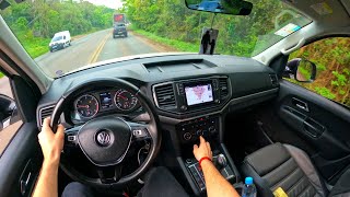 Volkswagen Amarok V6 (3.0 TDI) Highline 2018 / POV Тест-драйв 4K (Без комментария)