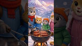 Cozy Winter Vibes: Cat Family Edition ✨ #cat #cute #funnycats