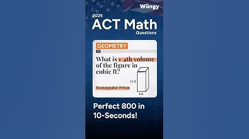 Solve Any Volume Problem Fast – ACT Math Secrets Revealed! 🎯