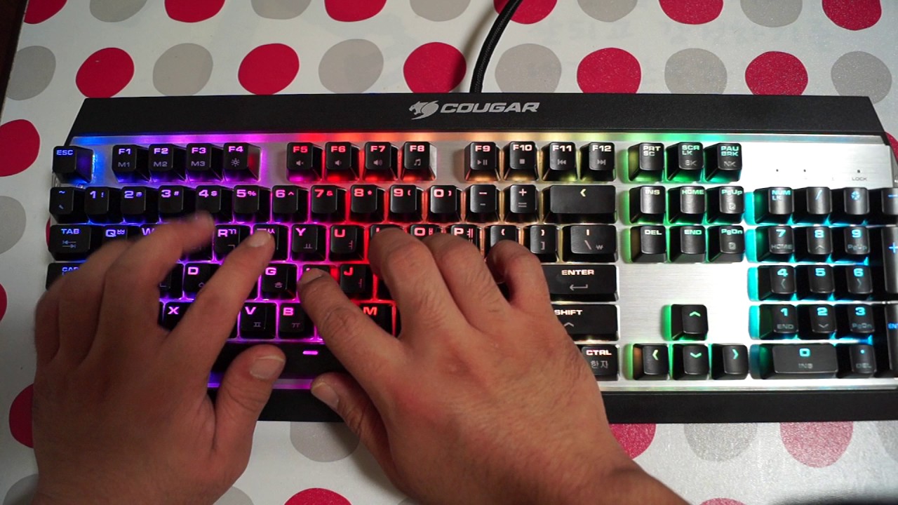 COUGAR ATTACK X3 RGB 타건(typing)