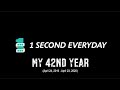 1 Second Everyday: My 42nd year