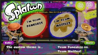 Splatoon Custom Splatfest #1 - Pancakes VS. Waffles Days 1 & 2