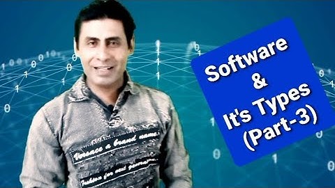 Computer Basics | Types of Software | Part-3 | Lecture#13 | by Ajmal Qadeer Ahmed