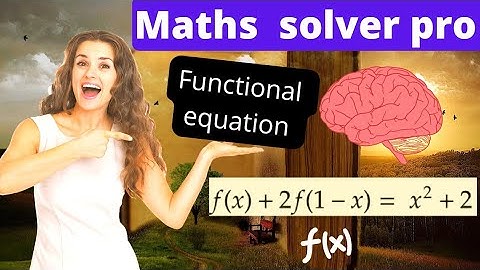 functional equation problem.