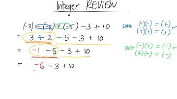 How to add, subtract, multiply & divide integers (Grade 8)09 04 19