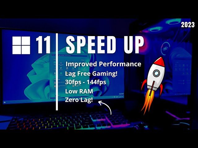 Speed Up Windows 11 for Gaming u0026 Low End PC (2023) class=