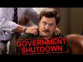 government shut down but it&#39;s a parks and recreation episode | Comedy Bites