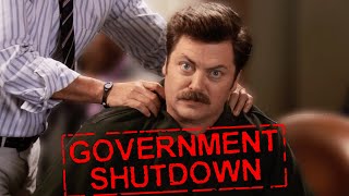 government shut down but it's a parks and recreation episode | Comedy Bites