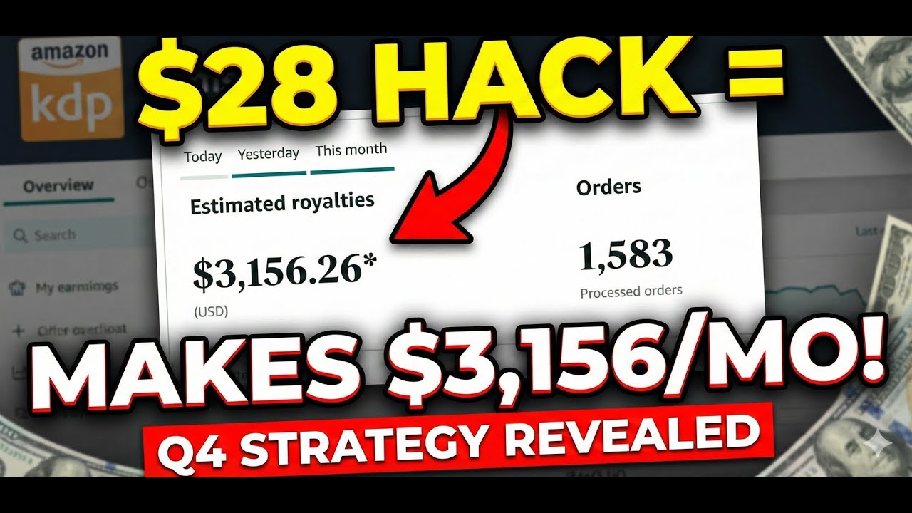 This book make  $3,000Mo on Amazon KDP with This $28 Hack (Q4 Strategy)