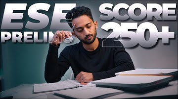How to clear ESE Prelims in first attempt || ESE 2025 preparation strategy