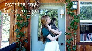 putting the finishing touches on my ‘treehouse cottage’  fairytale home