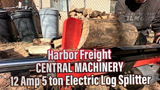 CENTRAL MACHINERY 12 Amp 5 ton Electric Log Splitter from Harbor Freight