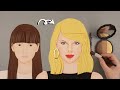 Makeup Stop Motion ASMR | Taylor Swift Inspired Makeup Tutorial 👉 Makeup Animation
