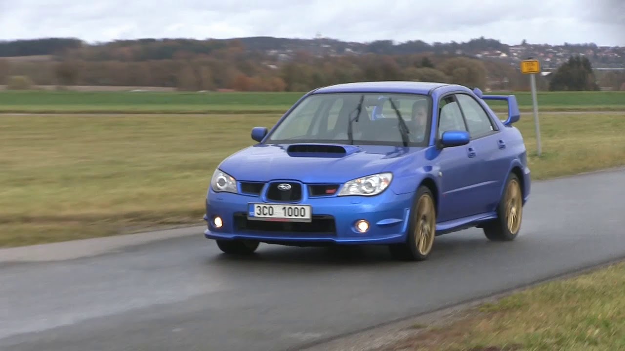 Subaru Impreza STI 2006 drift CZE