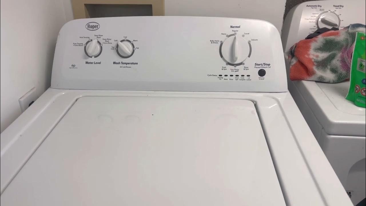 Roper RTW4516FW2 Washer Wash / Rinse YouTube