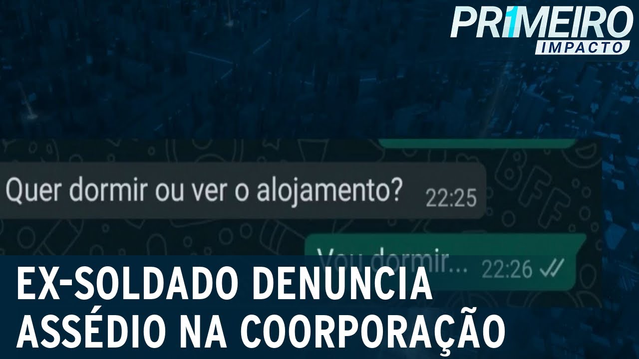 Ex-soldado  da PM denuncia assédio sexual de superior em SP | Primeiro Impacto (09/06/21)