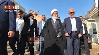 ممثل السيد السيستاني يتابع ميدانيا اعمال صحن بعمق 15مترا قرب حرم الامام الحسين