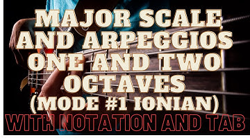 Major Scale and Arpeggios (One and two Octaves)