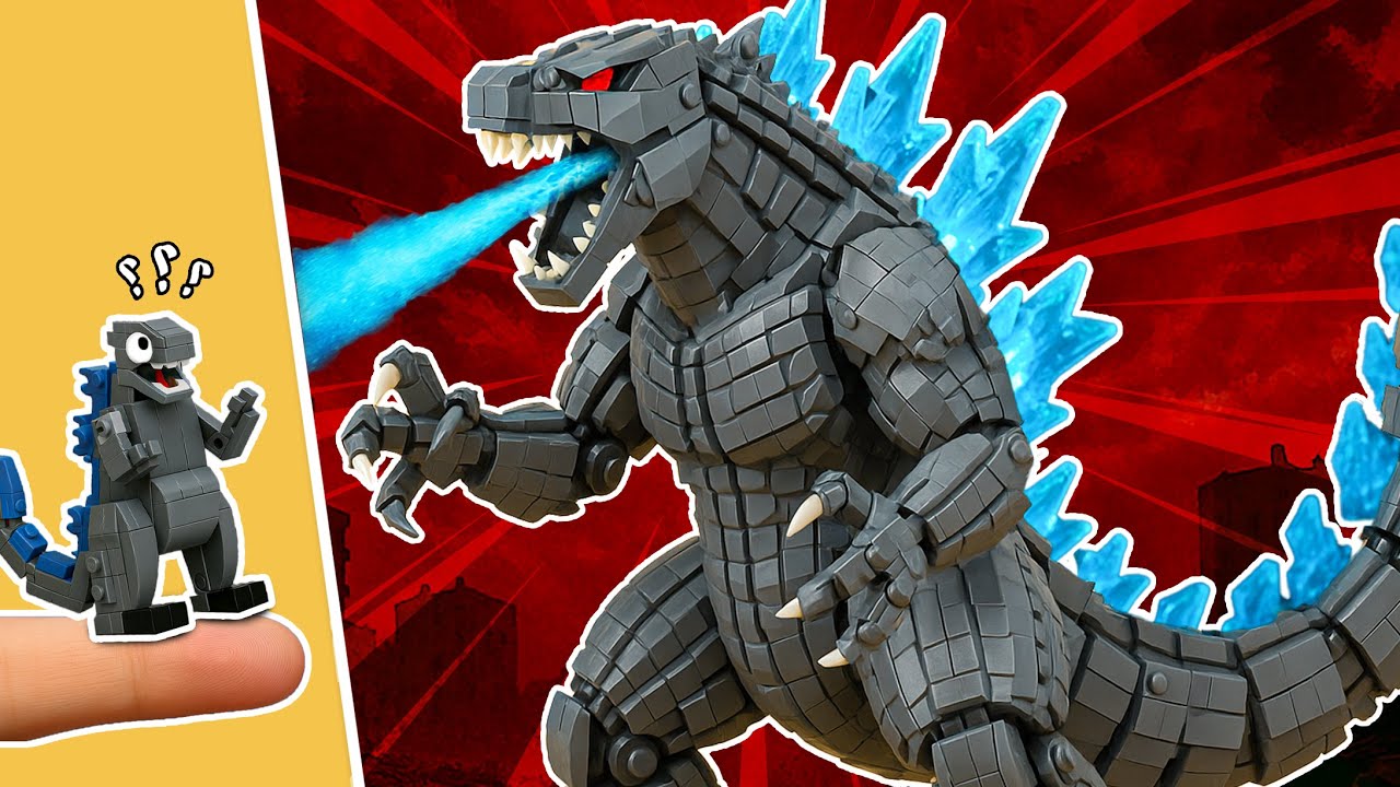 Evolution of Lego Godzilla Monsters Size Comparision - Ulitmate Titans Monsterverse Building
