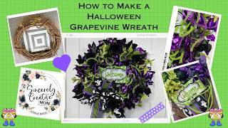 Halloween Grapevine with Deco Tubing filler tutorial