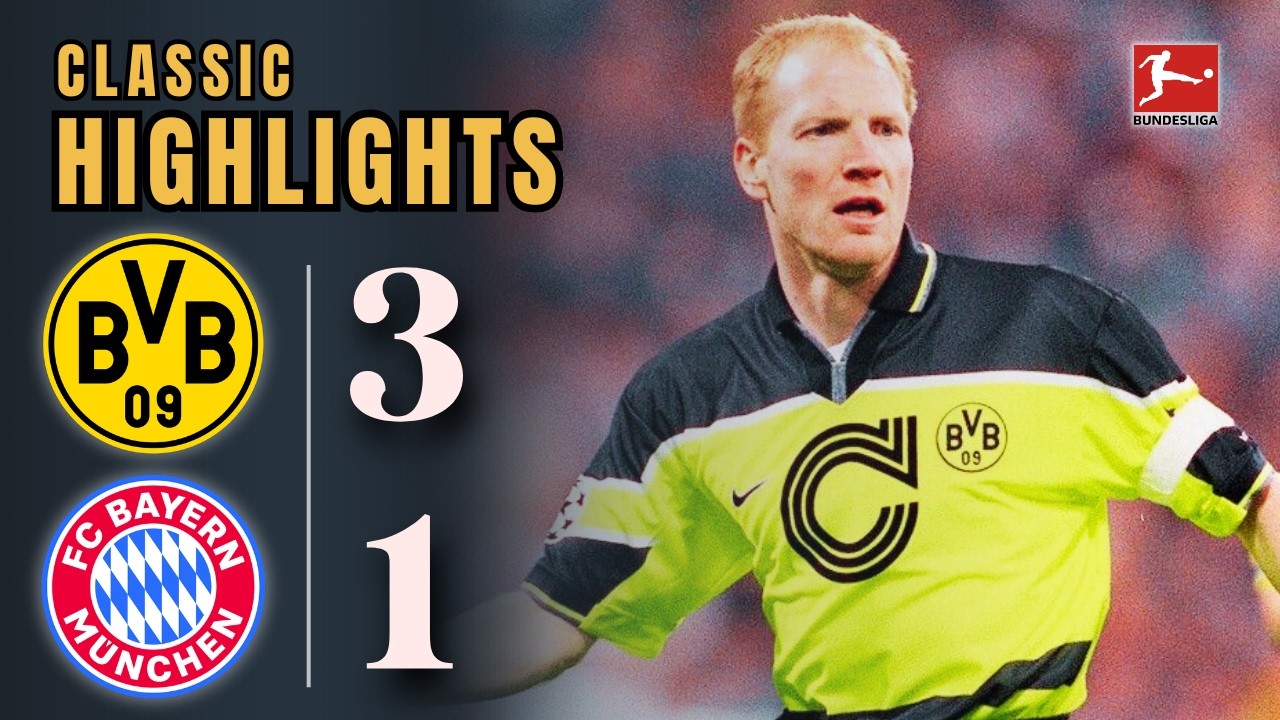 Borussia Dortmund vs. Bayern München | 1995/96 Bundesliga | The Unbreakable Yellow Wall in Klassiker
