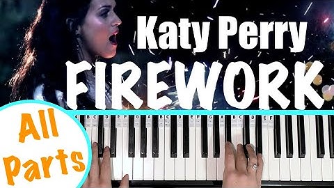Thumbnail of How to play FIREWORK - Katy Perry Piano Tutorial [chords accompaniment]