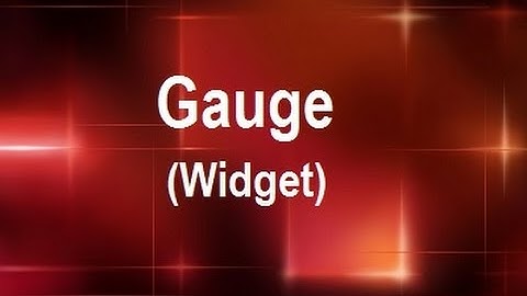 MicroStrategy - Gauge (Widget) - Online Training Video by MicroRooster