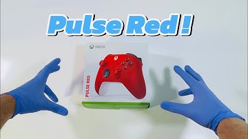 Xbox Pulse Red Controller Unboxing - ASMR