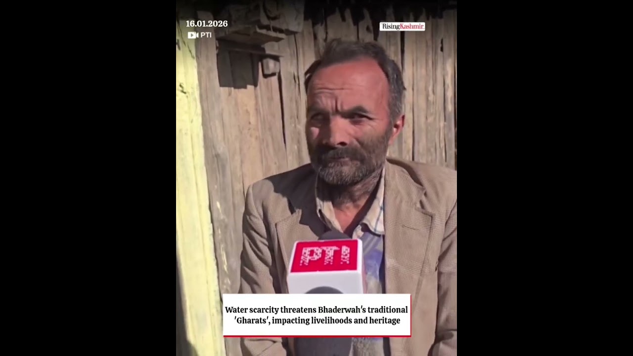 Water scarcity threatens Bhaderwah's traditional 'Gharats', impacting livelihoods and heritage