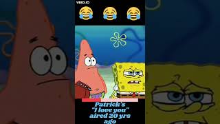 Patricks iconic i love #spongebob #shorts #memes