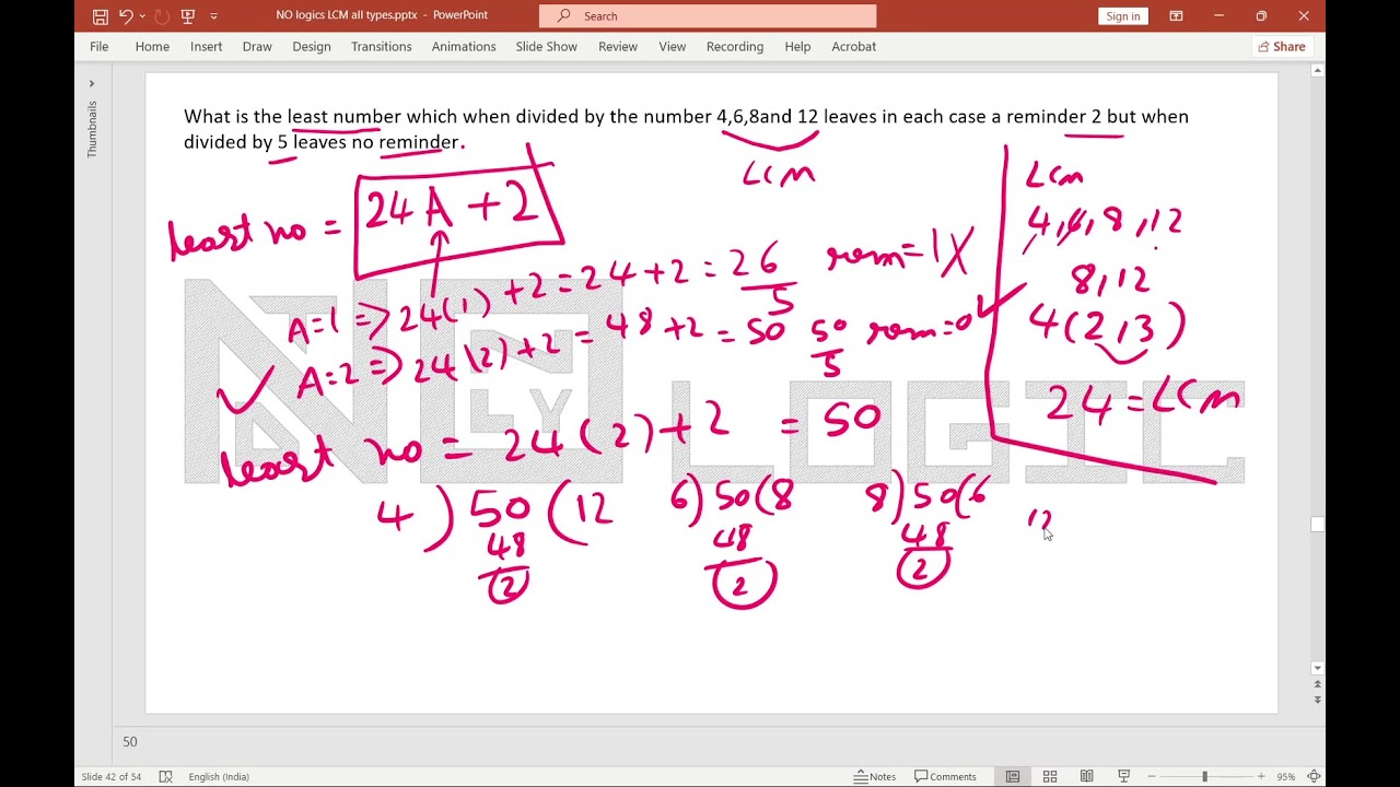 What is the least number which when divided by the number 3,5,6,8, 10 and 12 leaves in each case a r