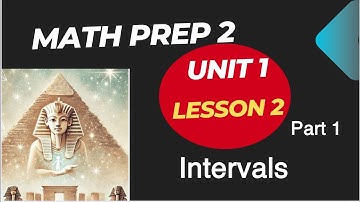 Math / Prep 2 / Lesson 2 / Intervals / ماث تانية إعدادى لغات 