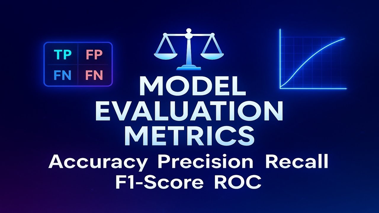 Model Evaluation Metrics⚖️| Accuracy, Precision, Recall, F1,ROC | Supervised Learning | Ch 4 – Pt 3