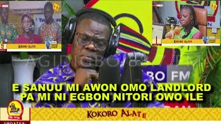 Download Lagu KOKORO ALATE;E SANUU MI O AWON OMO LANDLORD PAA EGBON MI NITORI OWO ILE#viralvideo MP3