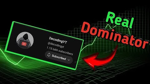 How @decodingyt cracked YouTube