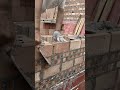 Satisfying Bricklaying and Joint Trimming Skills #shorts