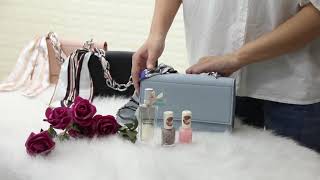 Miniso Official Crossbody Bag Fashion Chain Scarf Tas Selempang Wanita Rantai Sling Bag Syal Sutra