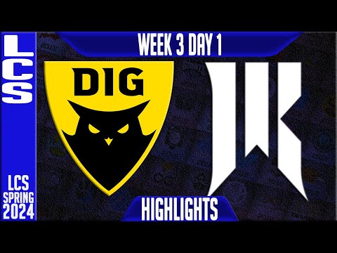 SR vs DIG Highlights | LCS Spring 2024 Week 3 Day 1 | Shopify Rebellion vs Dignitas
