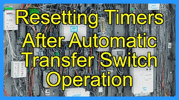 Resetting Timers After Automatic Transfer Switch Operation