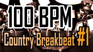 100 BPM - Country Breakbeat #1 - 4/4 Drum Beat - Drum Track