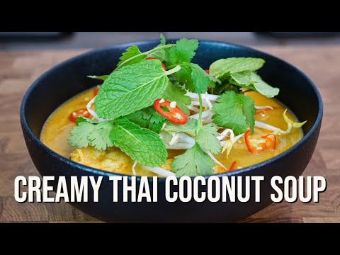 Creamy Thai Coconut Soup  How To Make Recipe