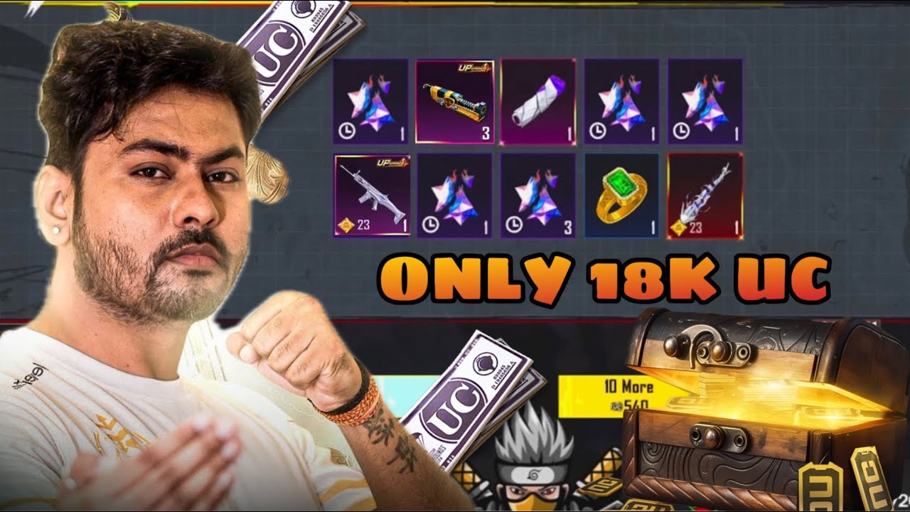 18,000 UC DRAGON SCAR-L CRATE OPENING 😱 DYNAMO GAMING 